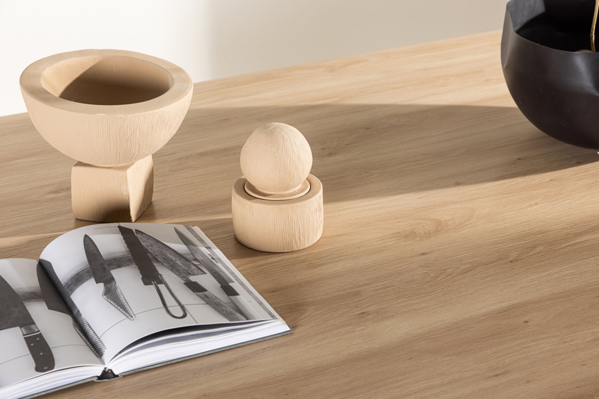 Galds Quish 75/230/115 cm balts ozols - N1 Home