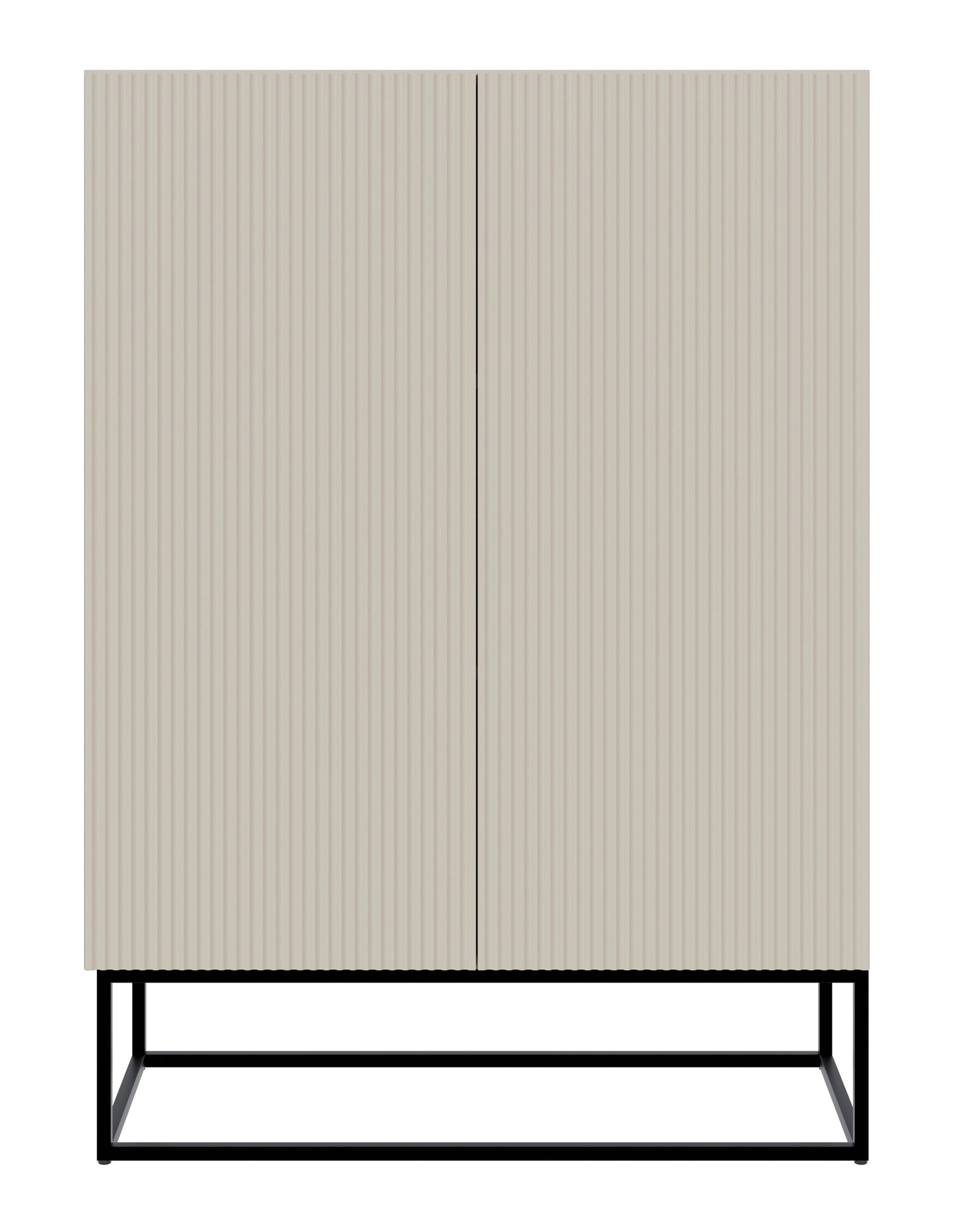 Kumode Velda 90/125/38 cm bēšs/melns - N1 Home