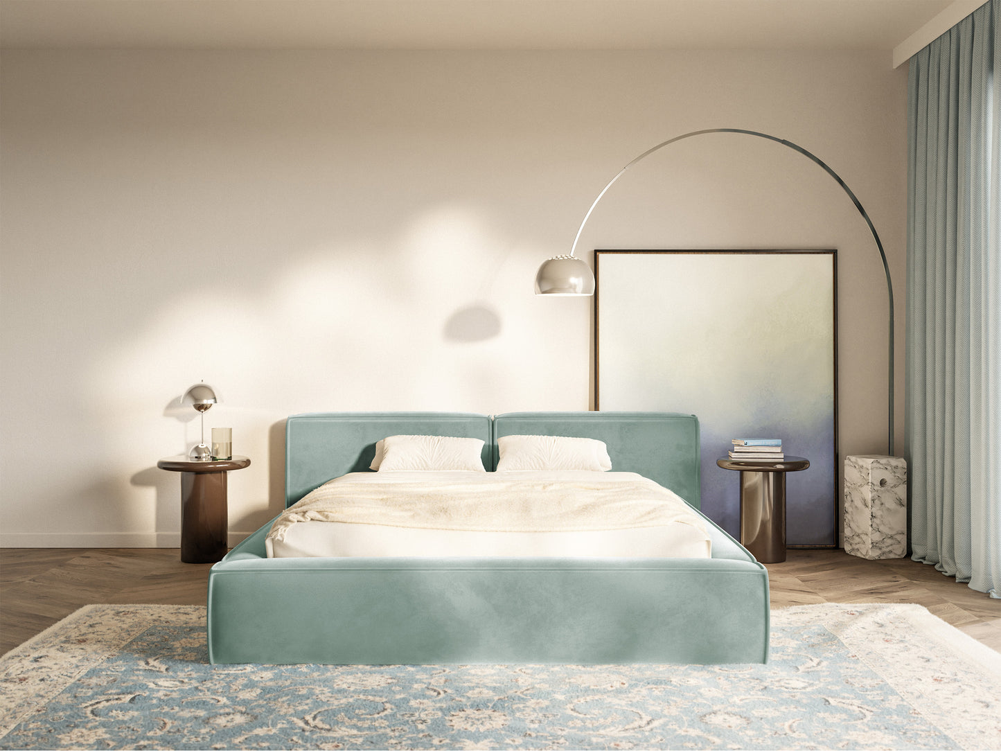 Gulta Tilas low 140/160/180/200x200 cm Bluvel 74 - N1 Home