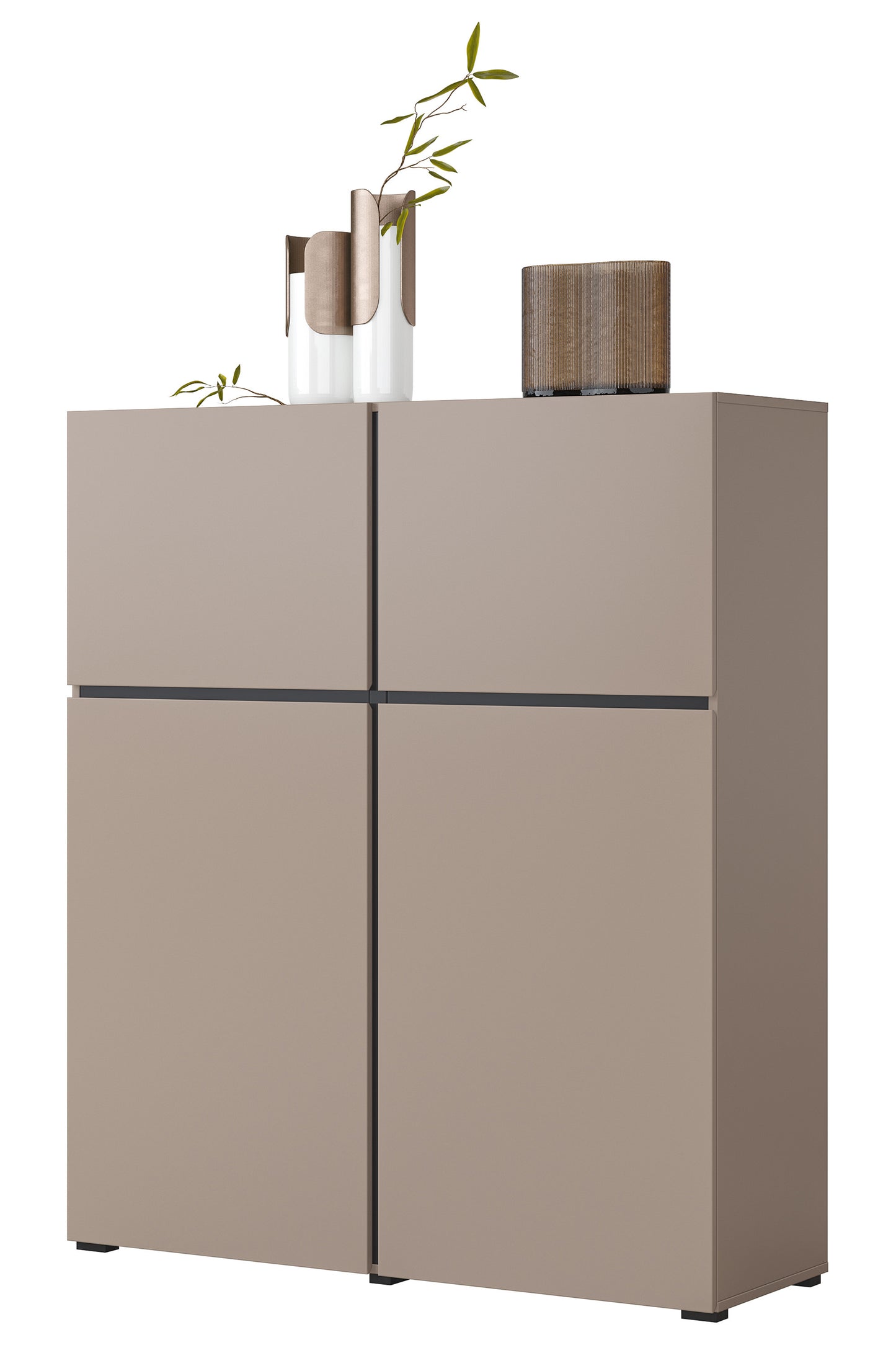 Kumode Kruzat 119/139/40 cm bēšs