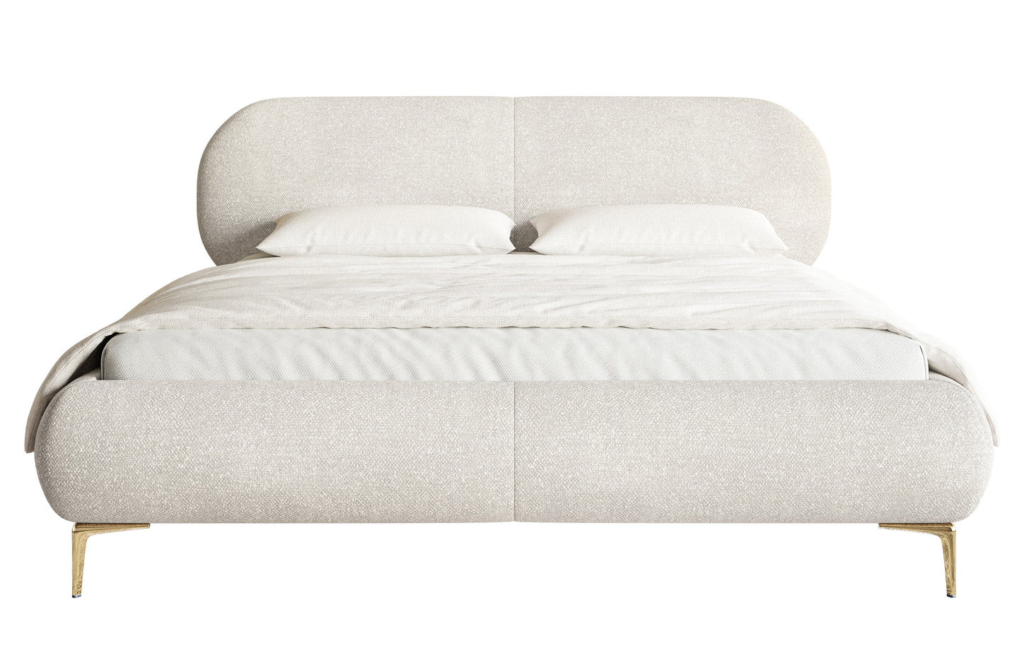 Gulta Valeo 140/160/180x 200 cm Melody 14 (Agmamito), zelta kājas - N1 Home