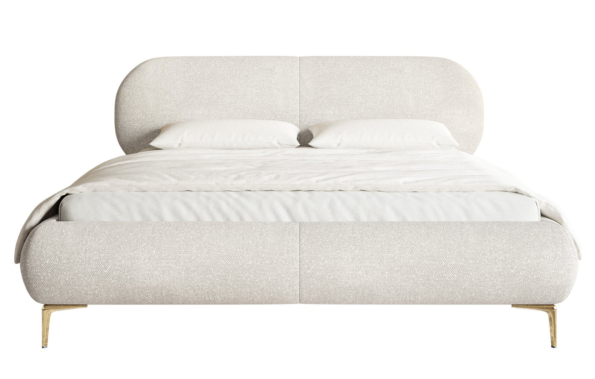 Gulta Valeo 140/160/180x 200 cm Melody 14 (Agmamito), zelta kājas - N1 Home