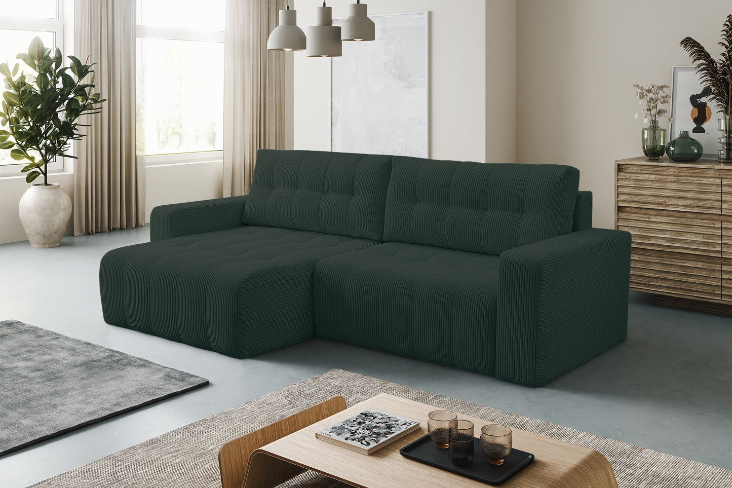 Dīvāns Mailes 86/245/143 cm Poso 14 - N1 Home