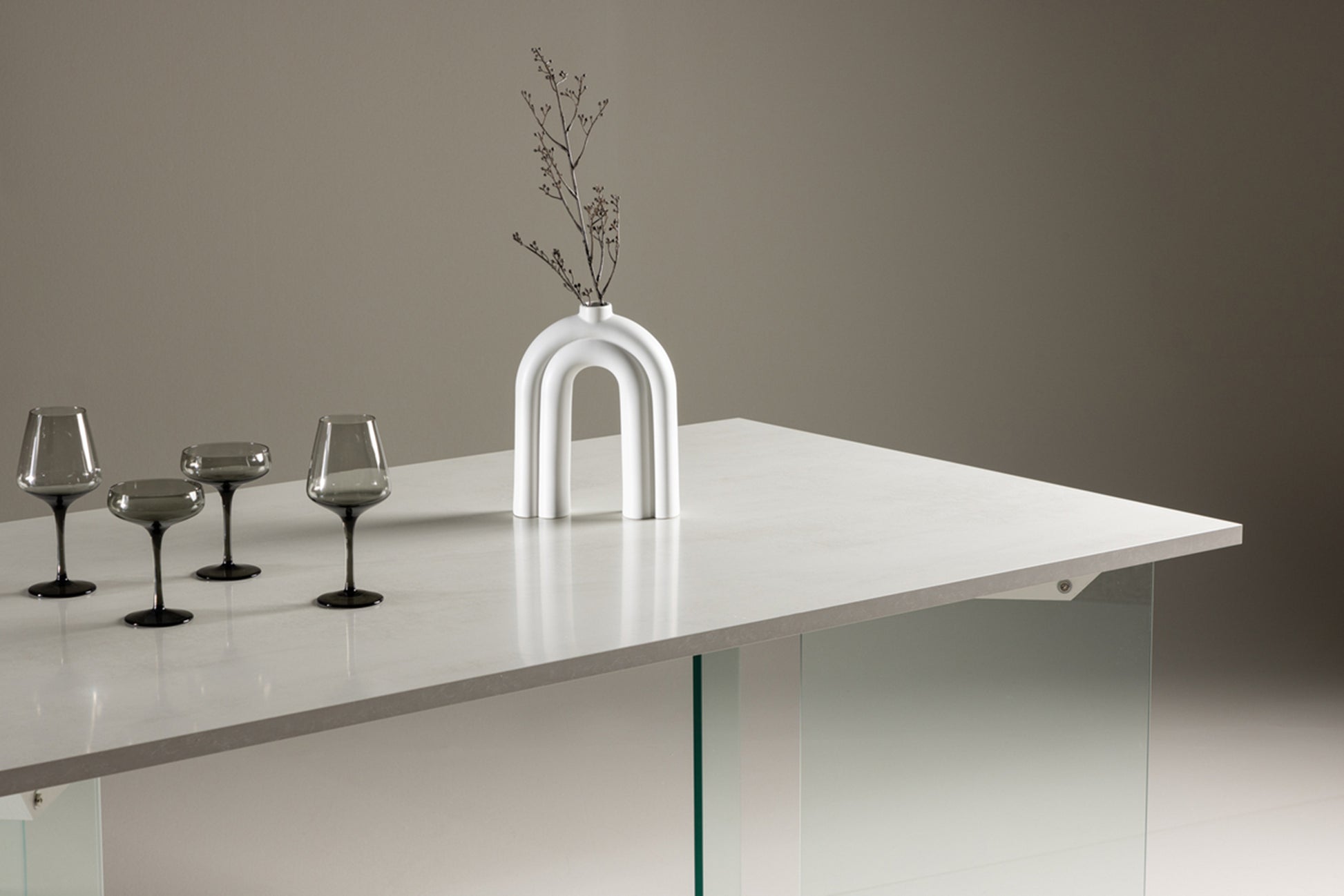 Galds Estils 75/180/72 cm gaiši pelēks - N1 Home