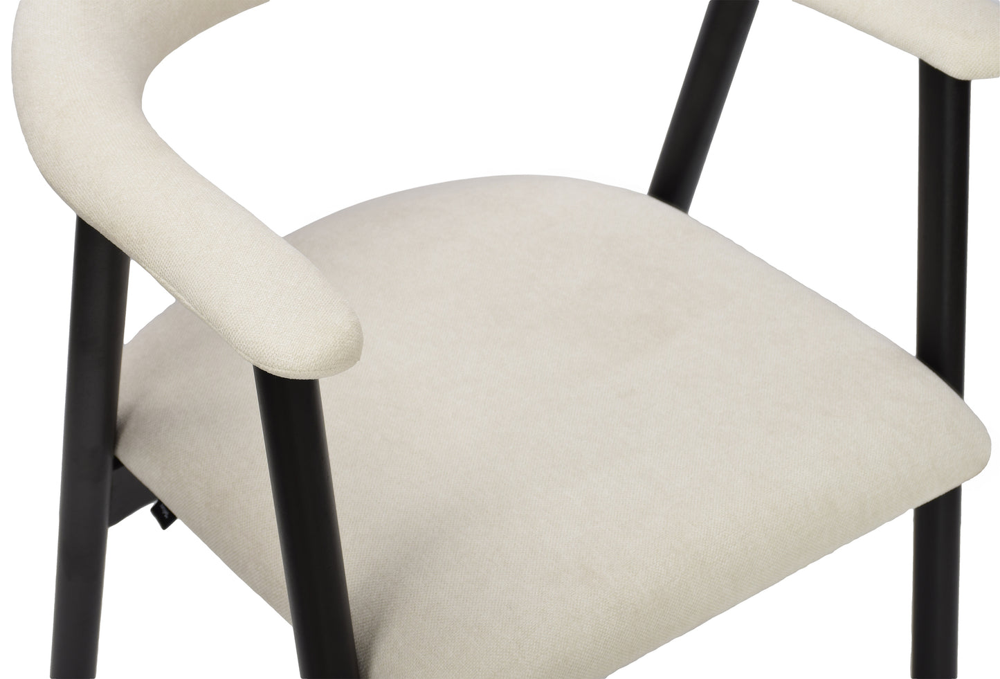 Krēsls Depe 80/52/50 cm krēms/melns - N1 Home