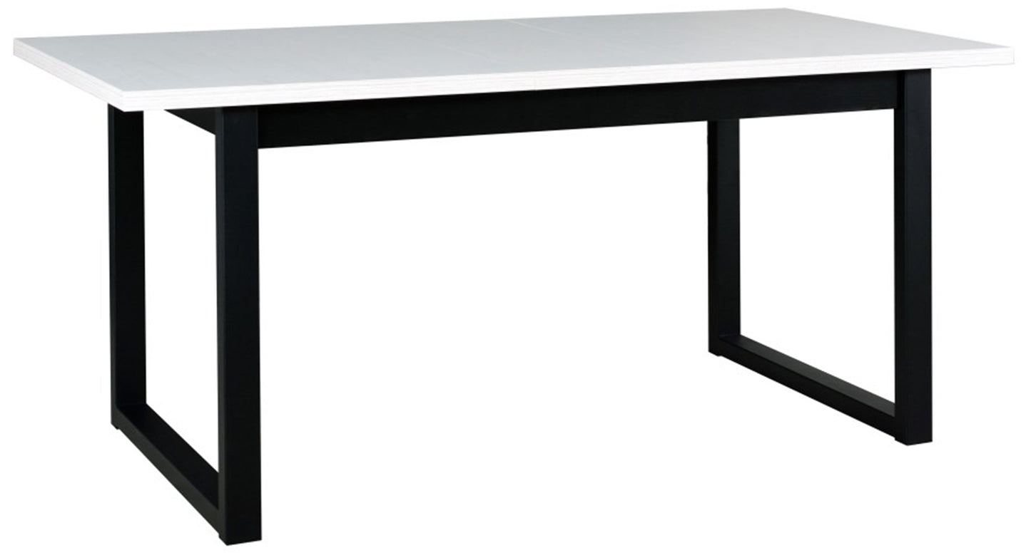 Galds Itama 140-180/80/79 cm melns/balts - N1 Home