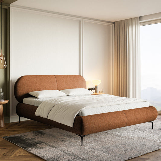 Gulta ar konteineru Valeo 140/160/180x 200 cm Toronto 06 (Lech), melnas kājas - N1 Home