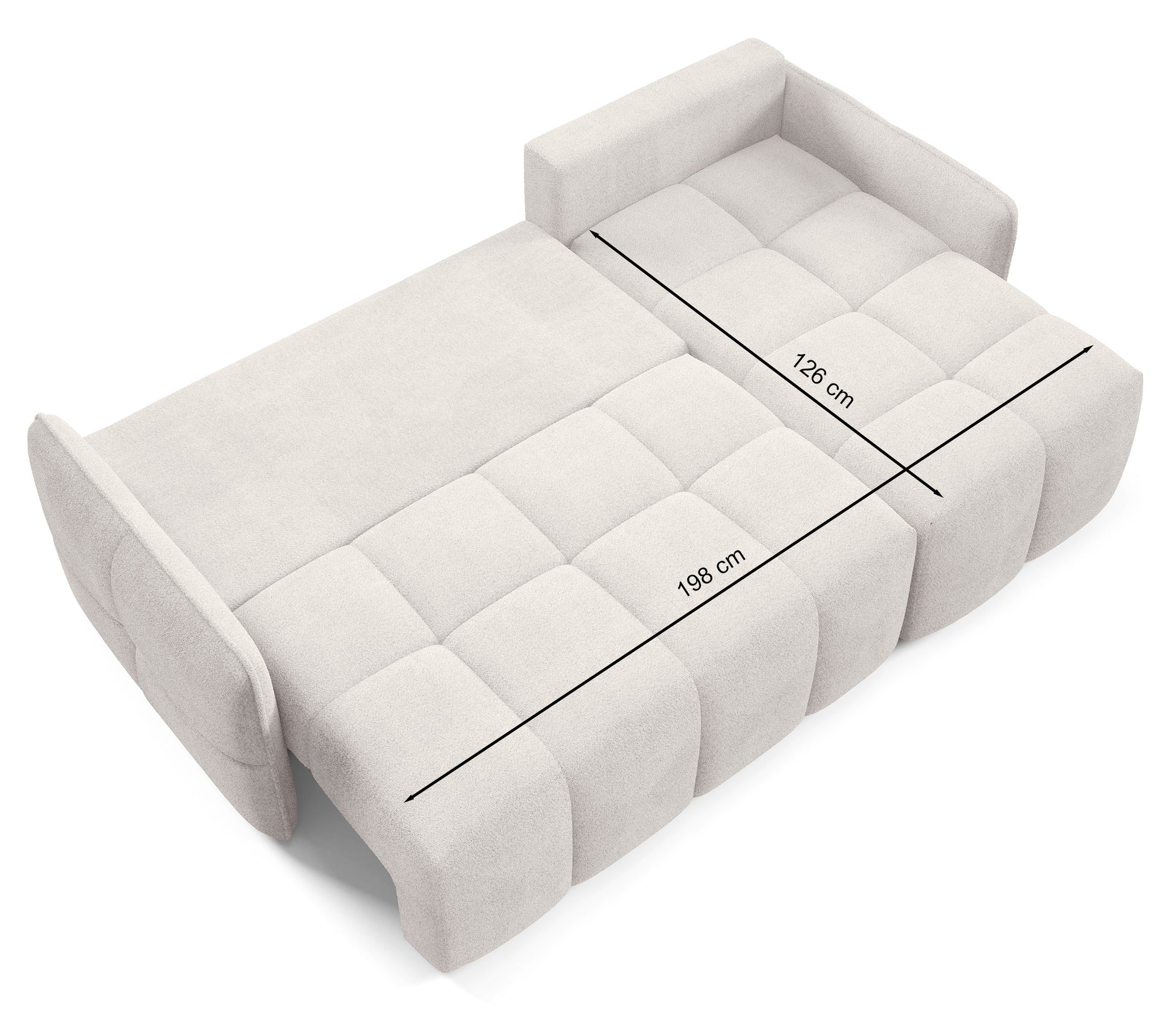 Dīvāns Flatty 95/220/145 cm Abriamo 3 - N1 Home