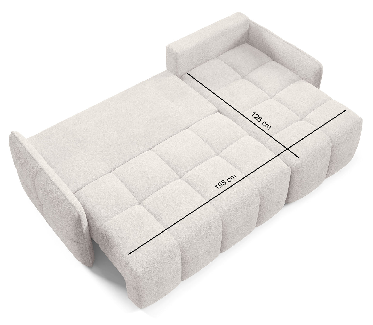 Dīvāns Flatty 95/220/145 cm Abriamo 8 - N1 Home