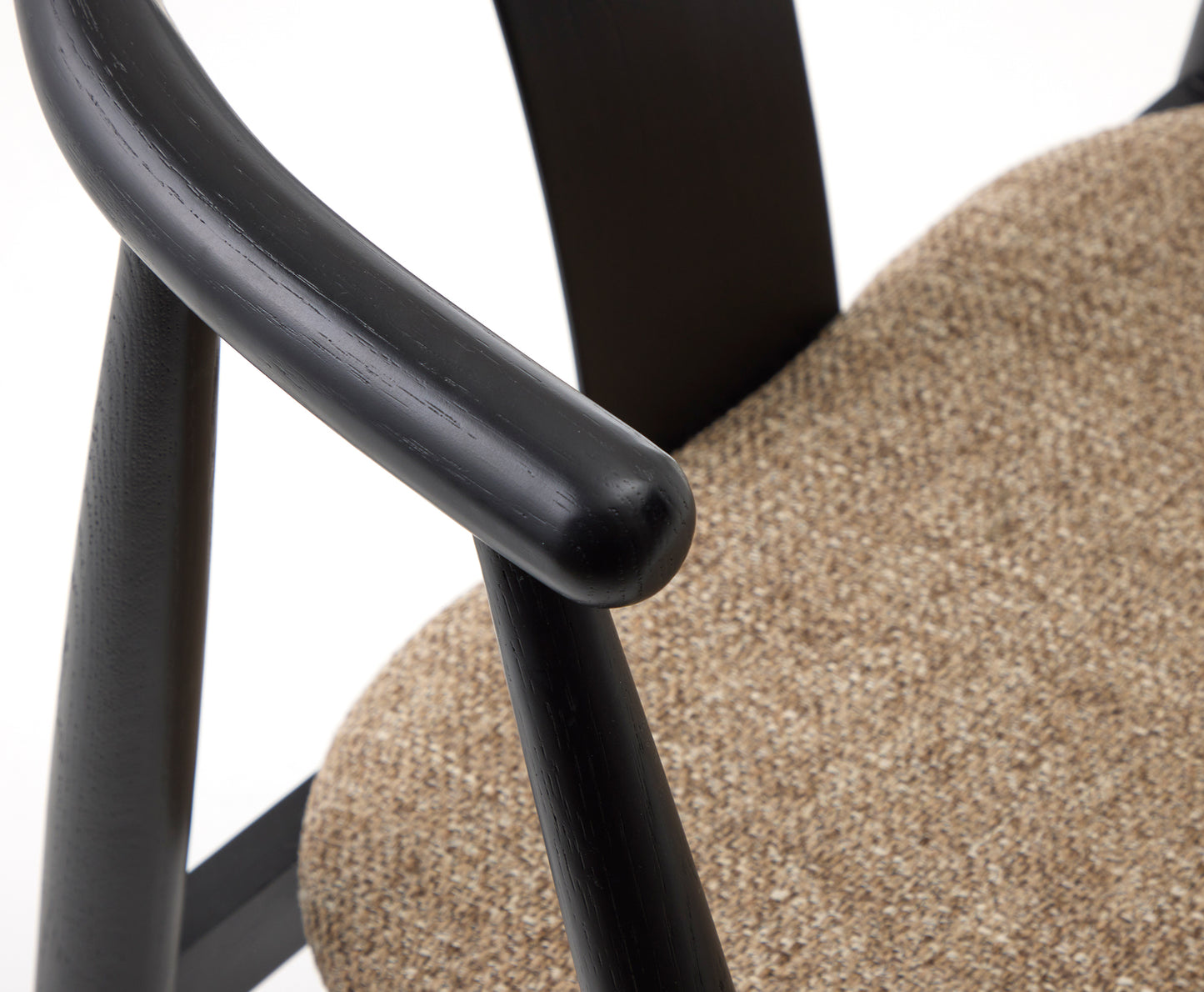 Krēsls Dabise 76/59/52 cm melns/brūns - N1 Home