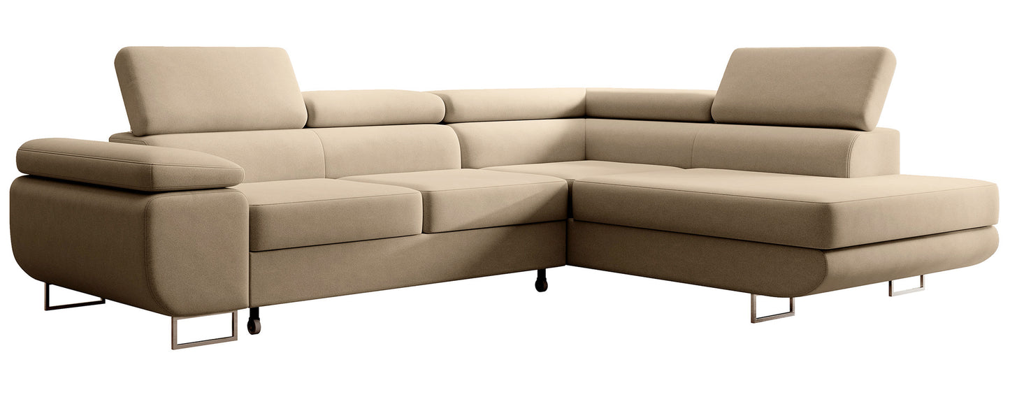 Dīvāns Steva 90/275/203 cm Castel 15 - N1 Home