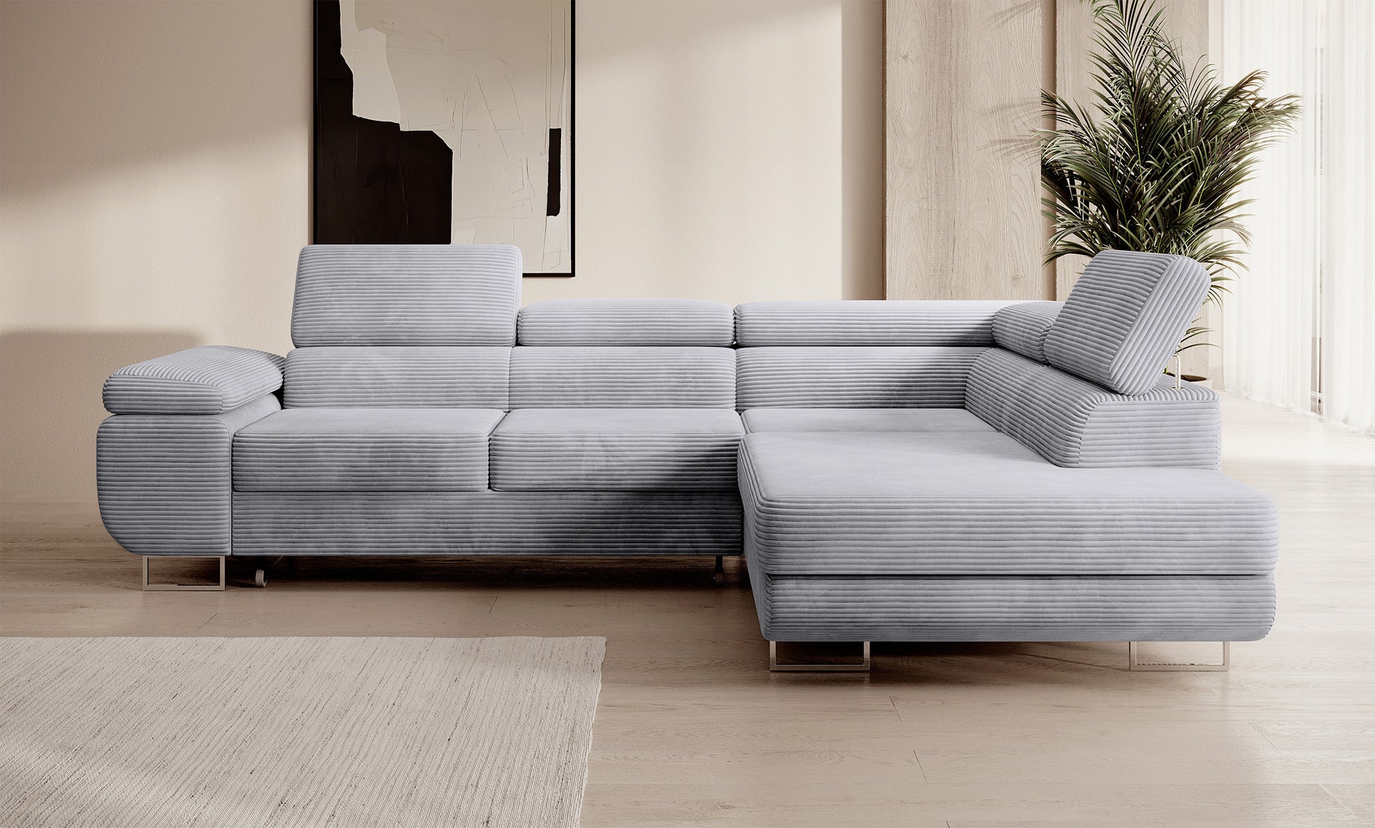 Dīvāns Steva 90/275/203 cm Poso 55 - N1 Home