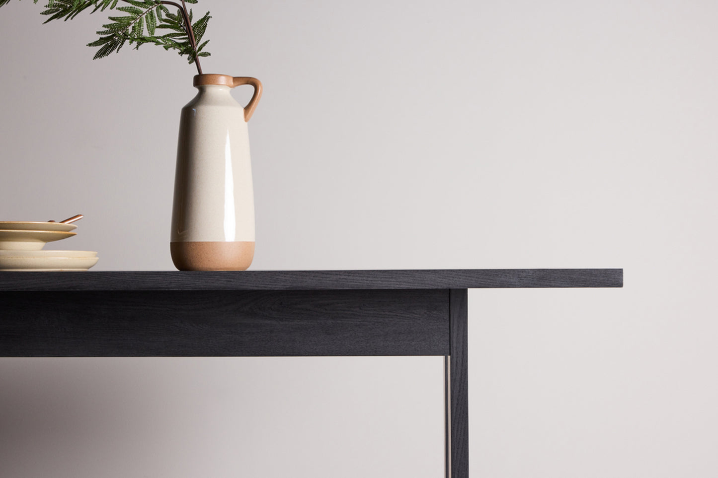 Galds Nores 235/75/100 cm melns ozols