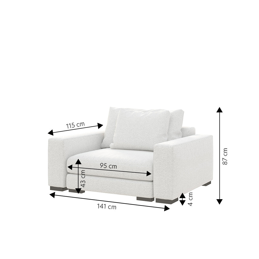 Krēsls Milia 87/141/115 cm Grande 03