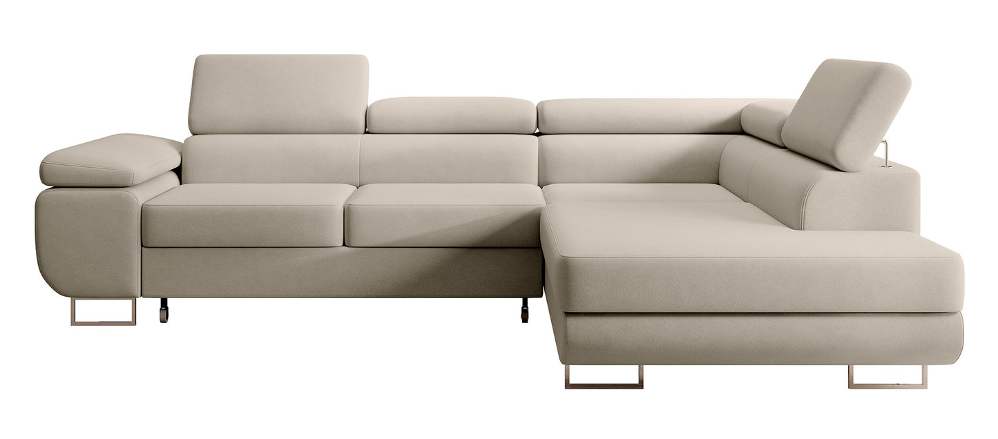 Dīvāns Steva 90/275/203 cm Castel 80 - N1 Home