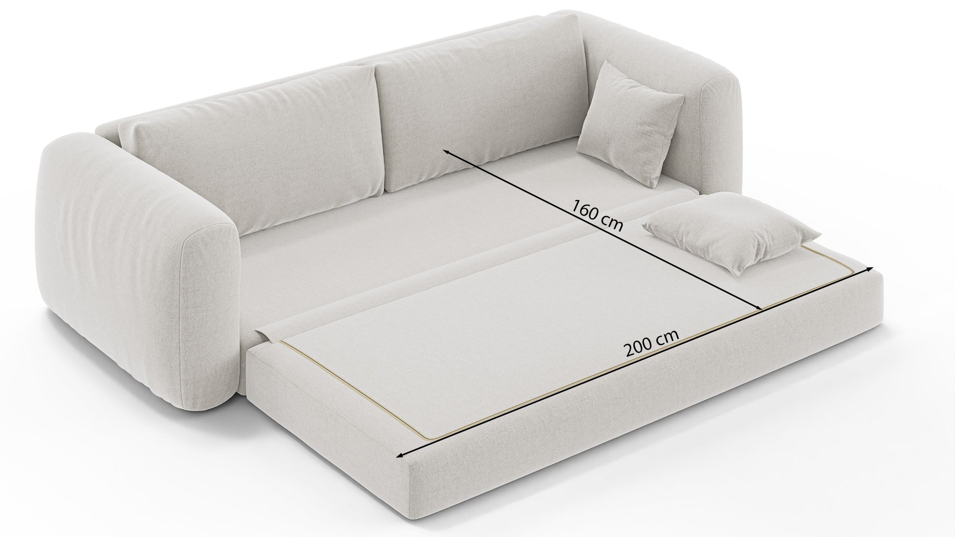 Dīvāns Velero 42/200/80 cm Verita 80 - N1 Home