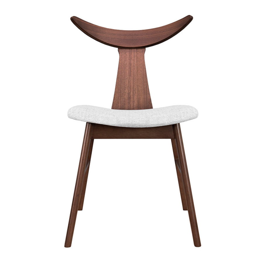 Krēsls Henris 80/49/53 cm rieksts/pelēks - N1 Home