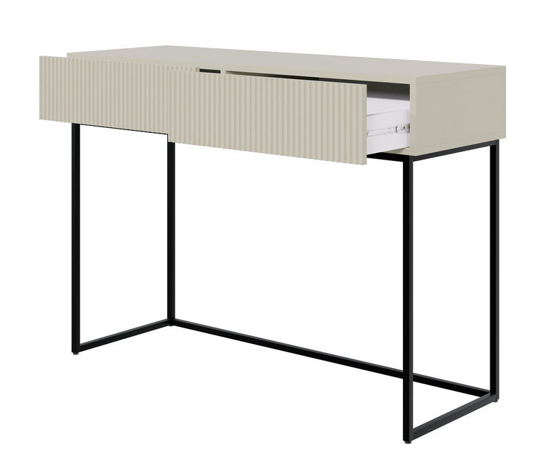 Konsole Velda 110/79/40 cm bēšs/melns