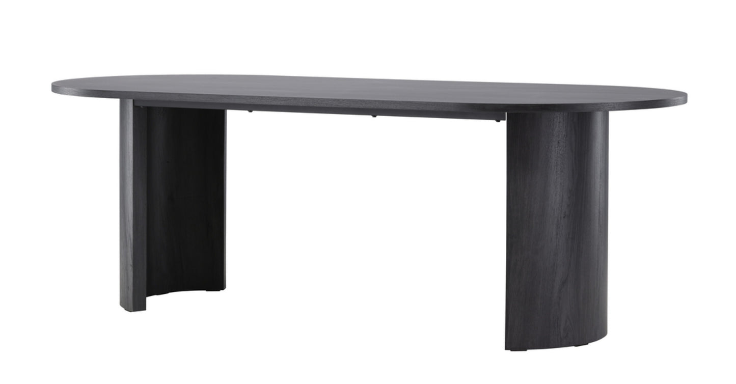 Galds Grundar 75/100/220 cm melns - N1 Home