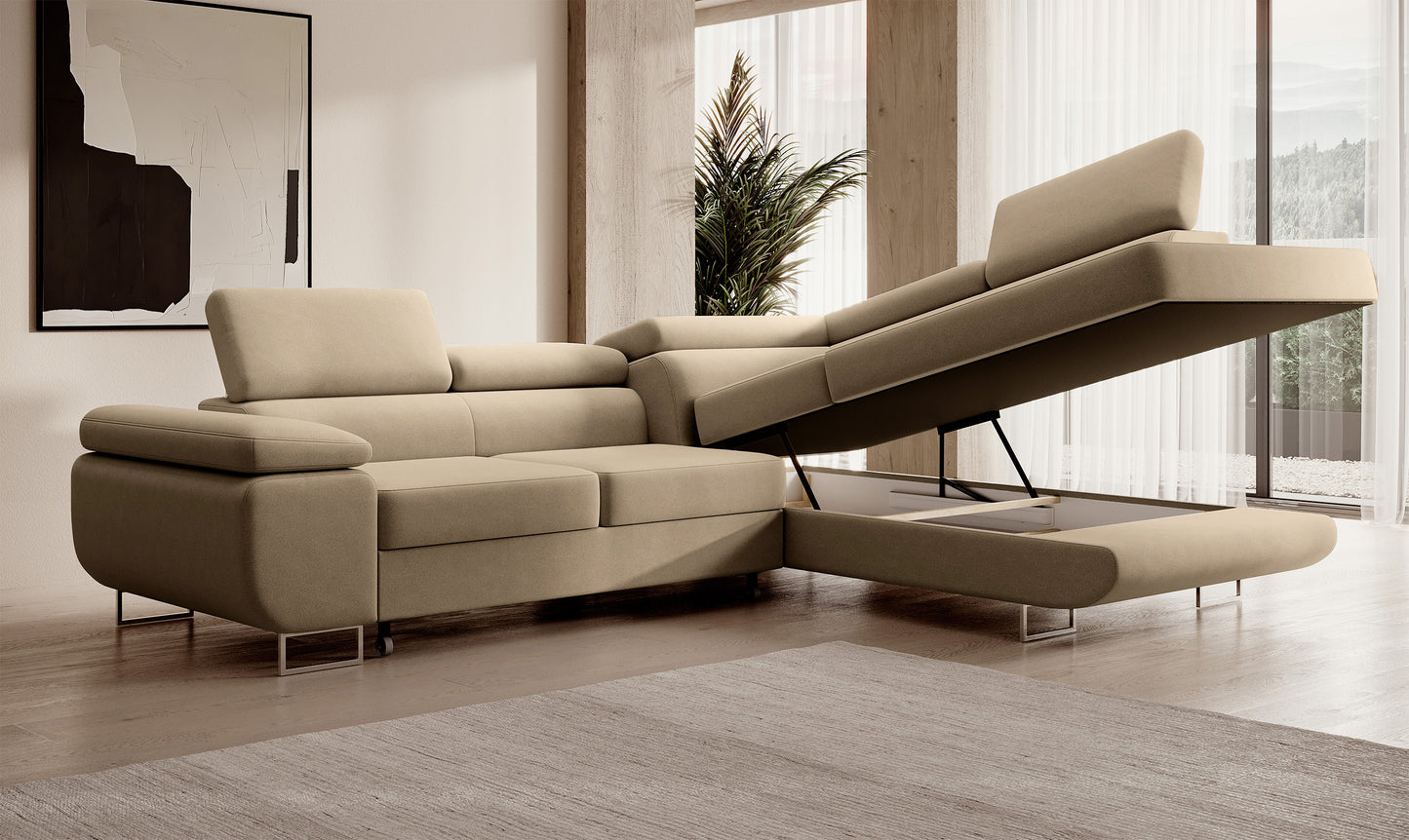 Dīvāns Steva 90/275/203 cm Castel 15 - N1 Home