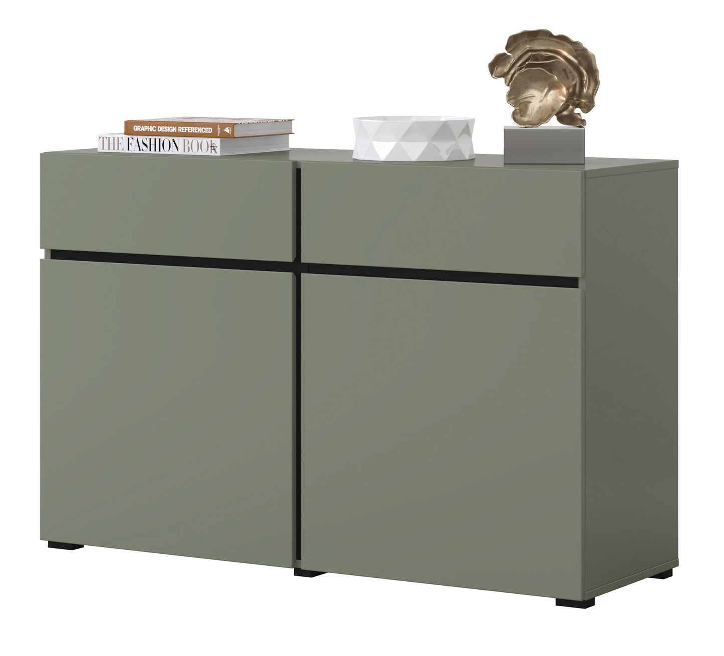 Kumode Kruzat 119/78/40 cm zaļs