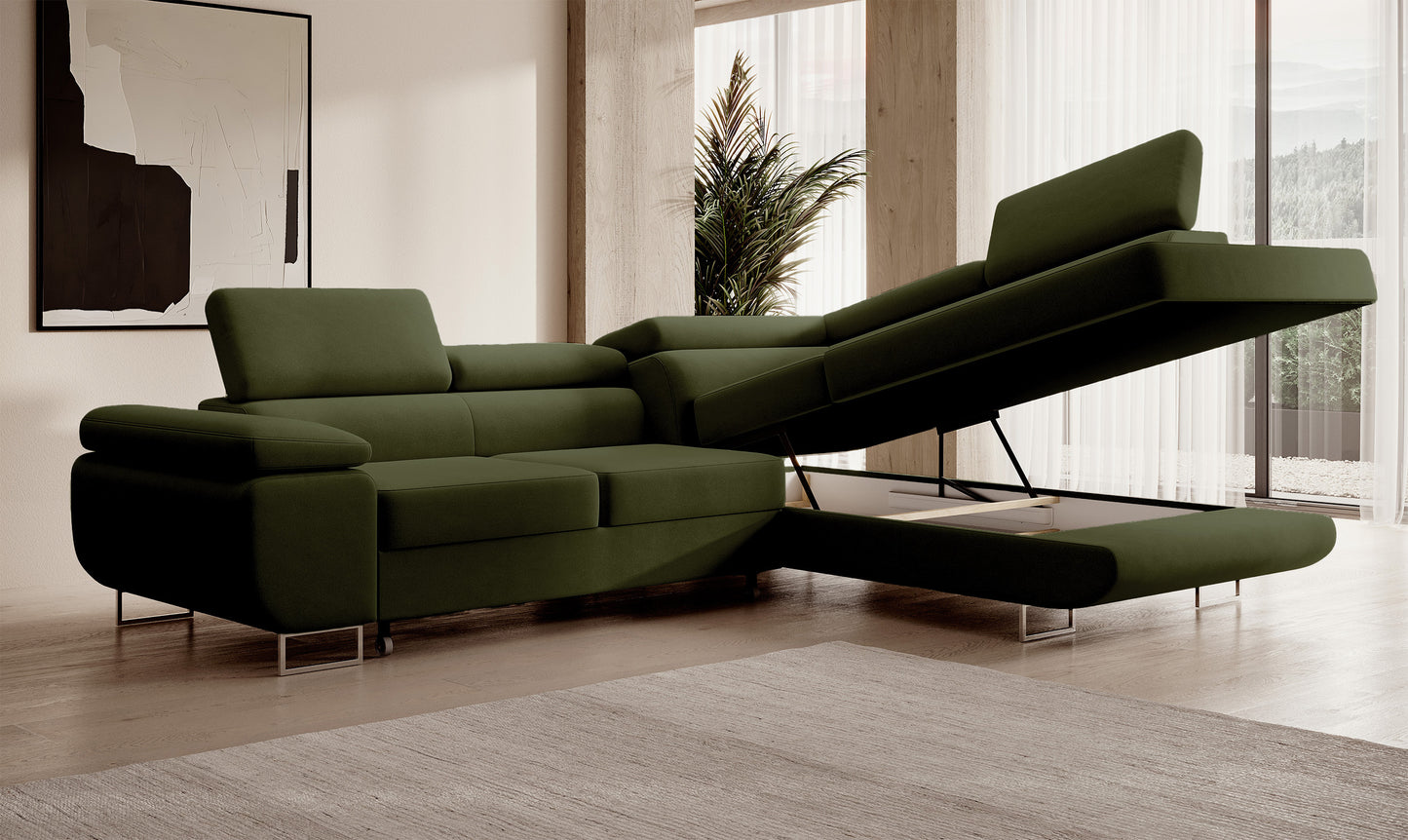 Dīvāns Steva 90/275/203 cm Castel 39 - N1 Home