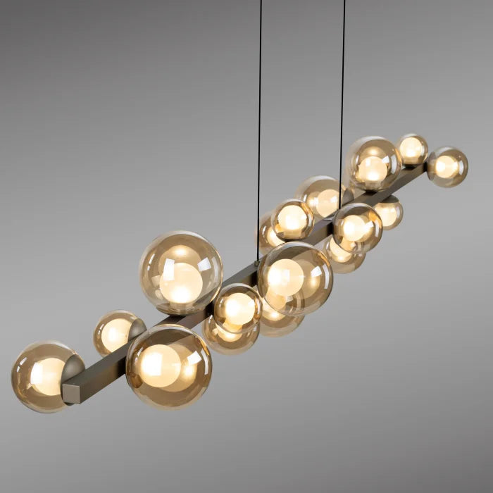 Piekaramā lampa PURE E-Popup 29/240/180 cm bronza