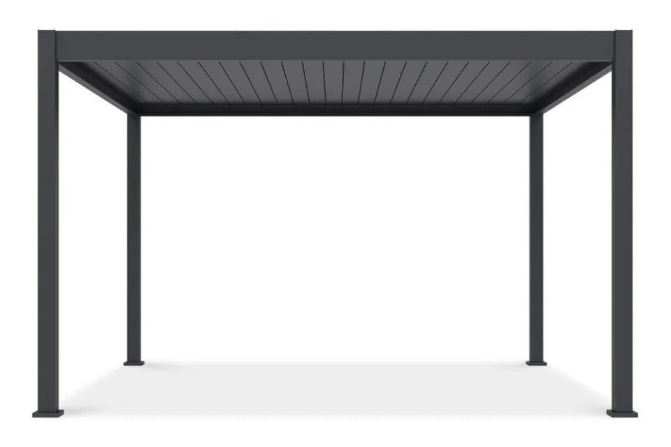 Elektriskā terases pergola Dele AUTOMATIC 3,6x4 ar LED apgaismojumu - N1 Home