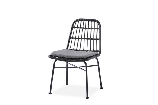 Dārza krēsls RIO 47/45/85/43 cm melns
