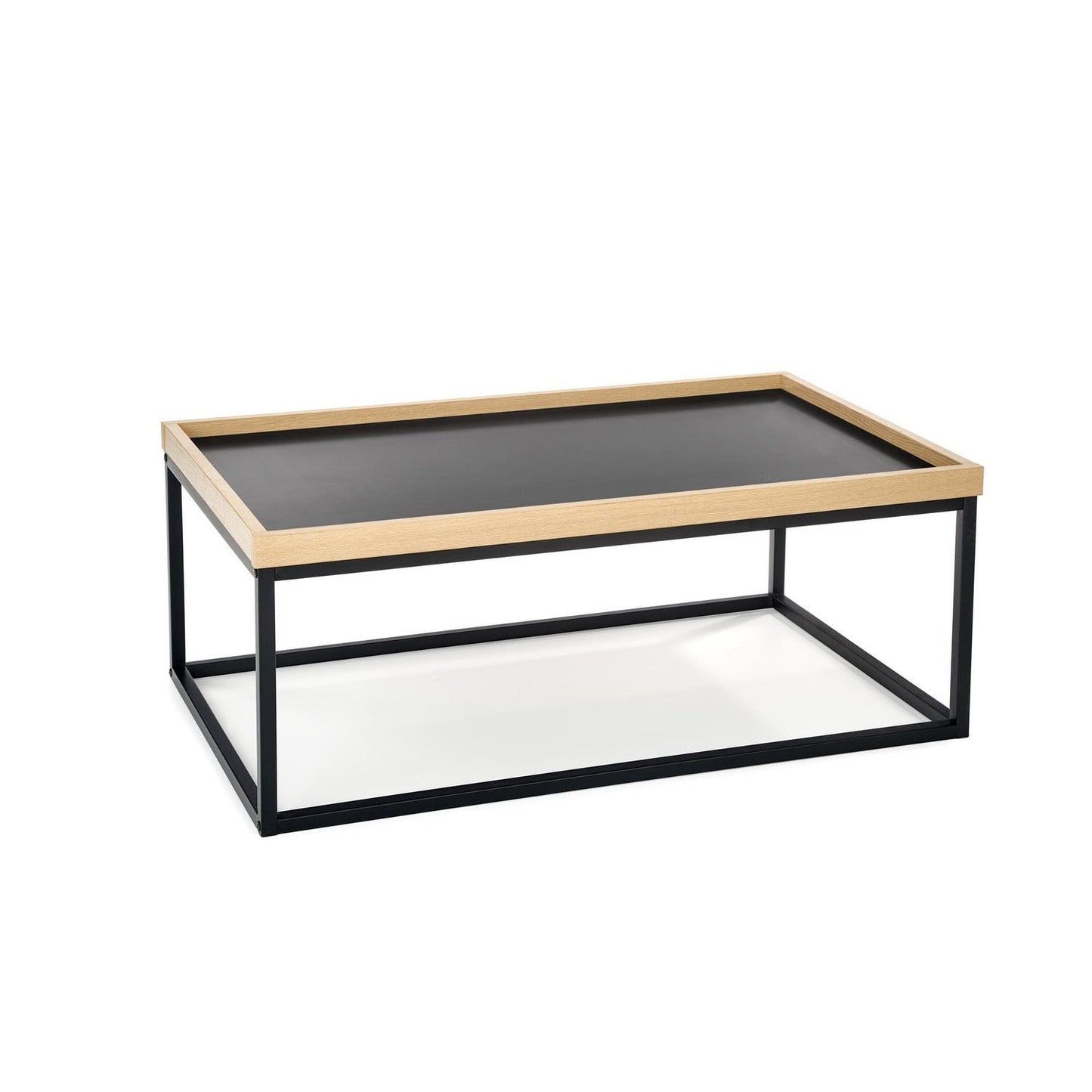 Kafijas galdiņš VS2 100/60/39 cm dabīga/melna - N1 Home