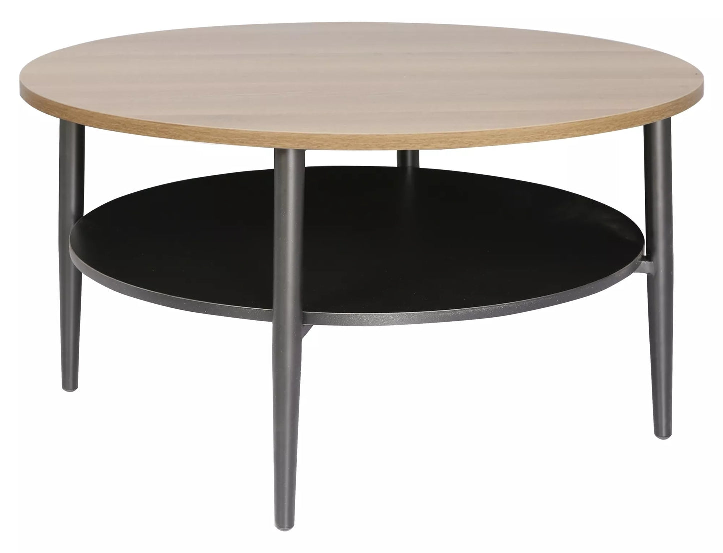 Kafijas galdiņš Ellaya 45/80 cm ozols/melns - N1 Home