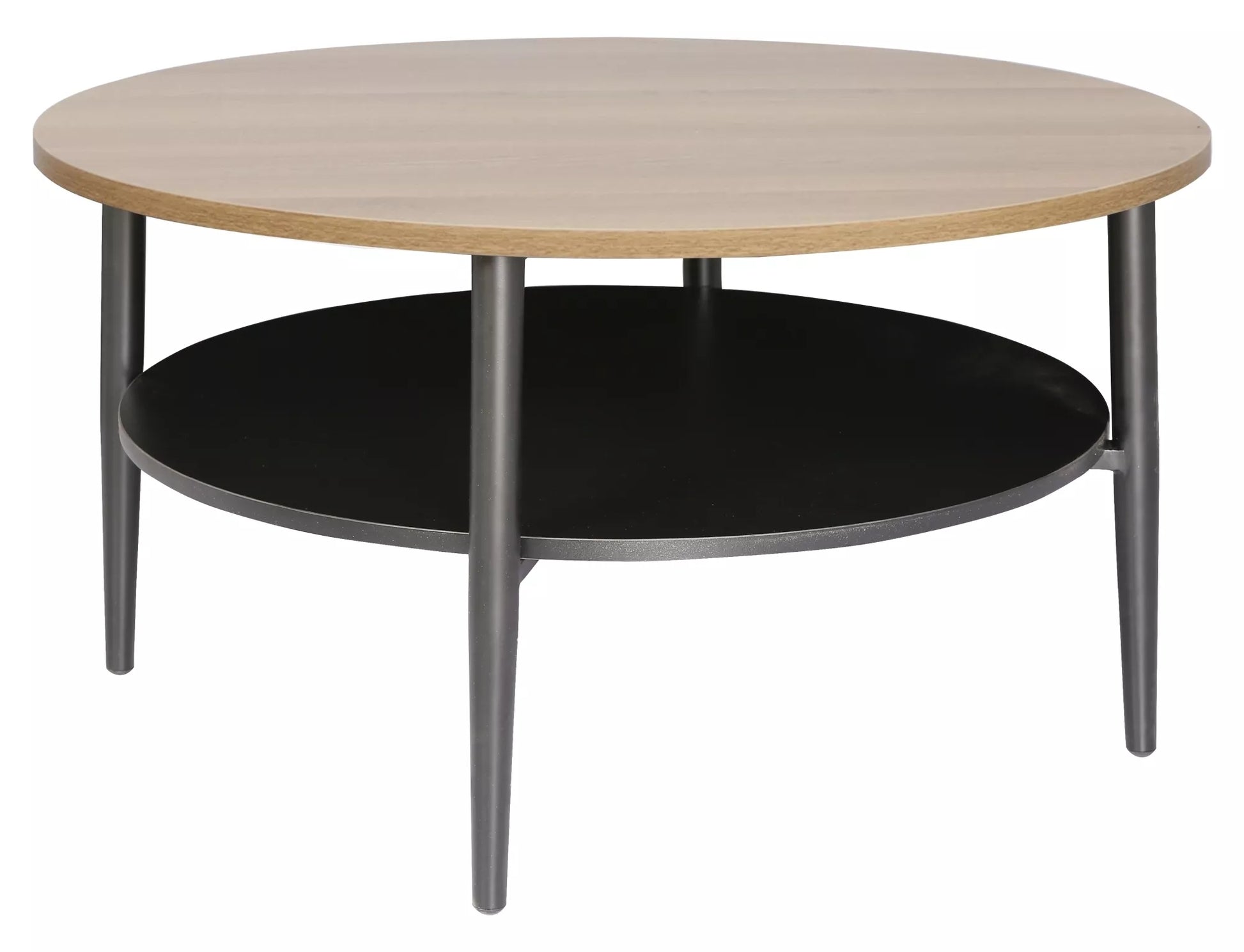 Kafijas galdiņš Ellaya 45/80 cm ozols/melns - N1 Home