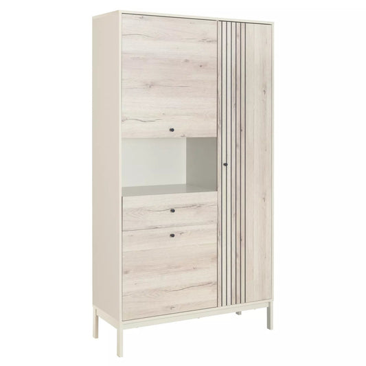 Skapis Frosi 40/191/100 cm ozols/netīri balta - N1 Home