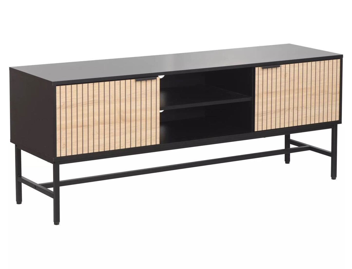 TV skapis Maros 60/40/150 cm ozols/melns - N1 Home