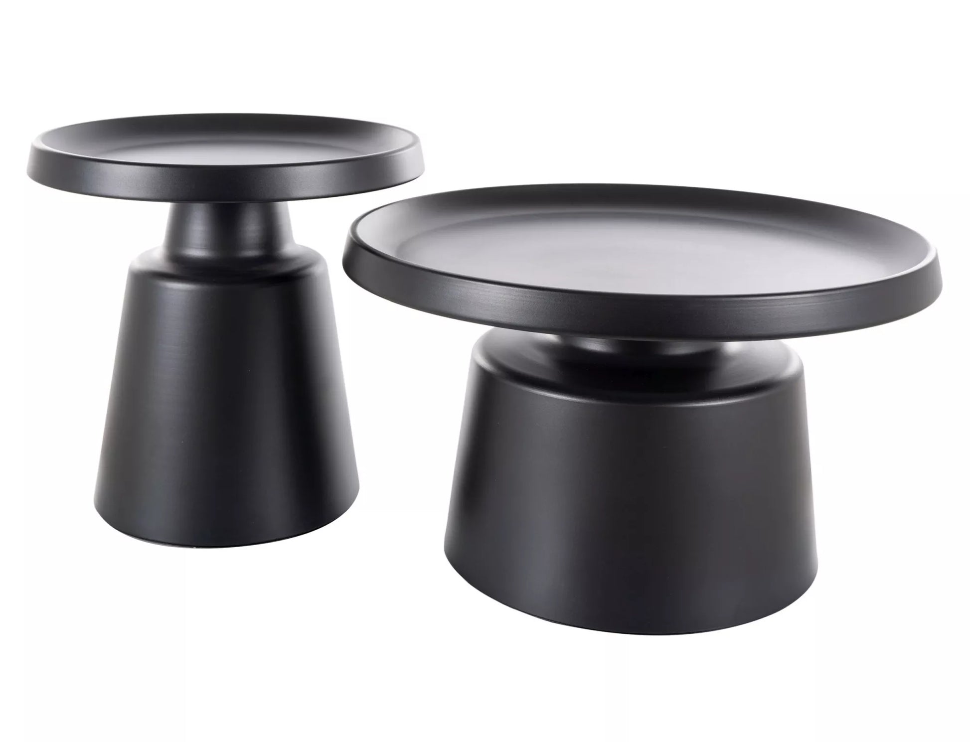 Kafijas galdiņi Rods 50/48; 70/39 cm melns - N1 Home