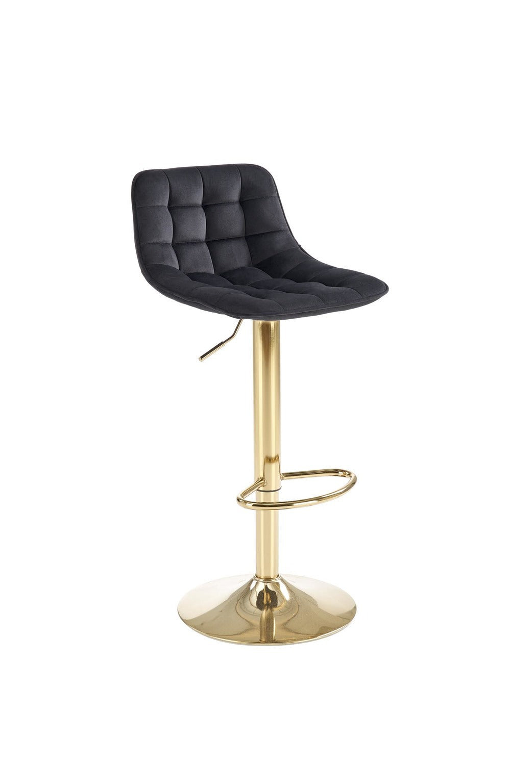 NC krēsls kājas - zelts, sēdeklis - melns 43/44/84-106/62-84 cm - N1 Home