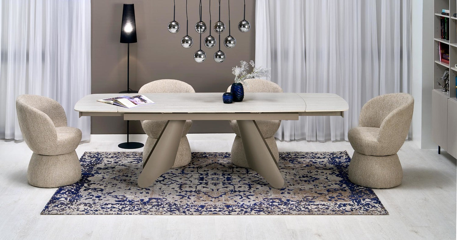 Galds Salih 180/90/76 cm travertīns/kašmirs - N1 Home