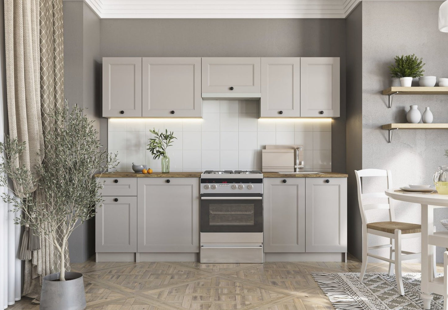 Virtuve Vivi 240 cm kašmirs - N1 Home