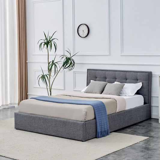 Gulta Pava 151-171/217/100 cm pelēks - N1 Home