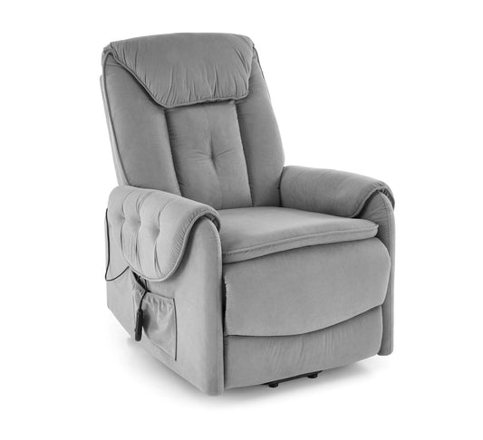 Atpūtas krēsls ar elektrisko atgāšanas funkciju Horta 97/158/53 cm pelēks - N1 Home