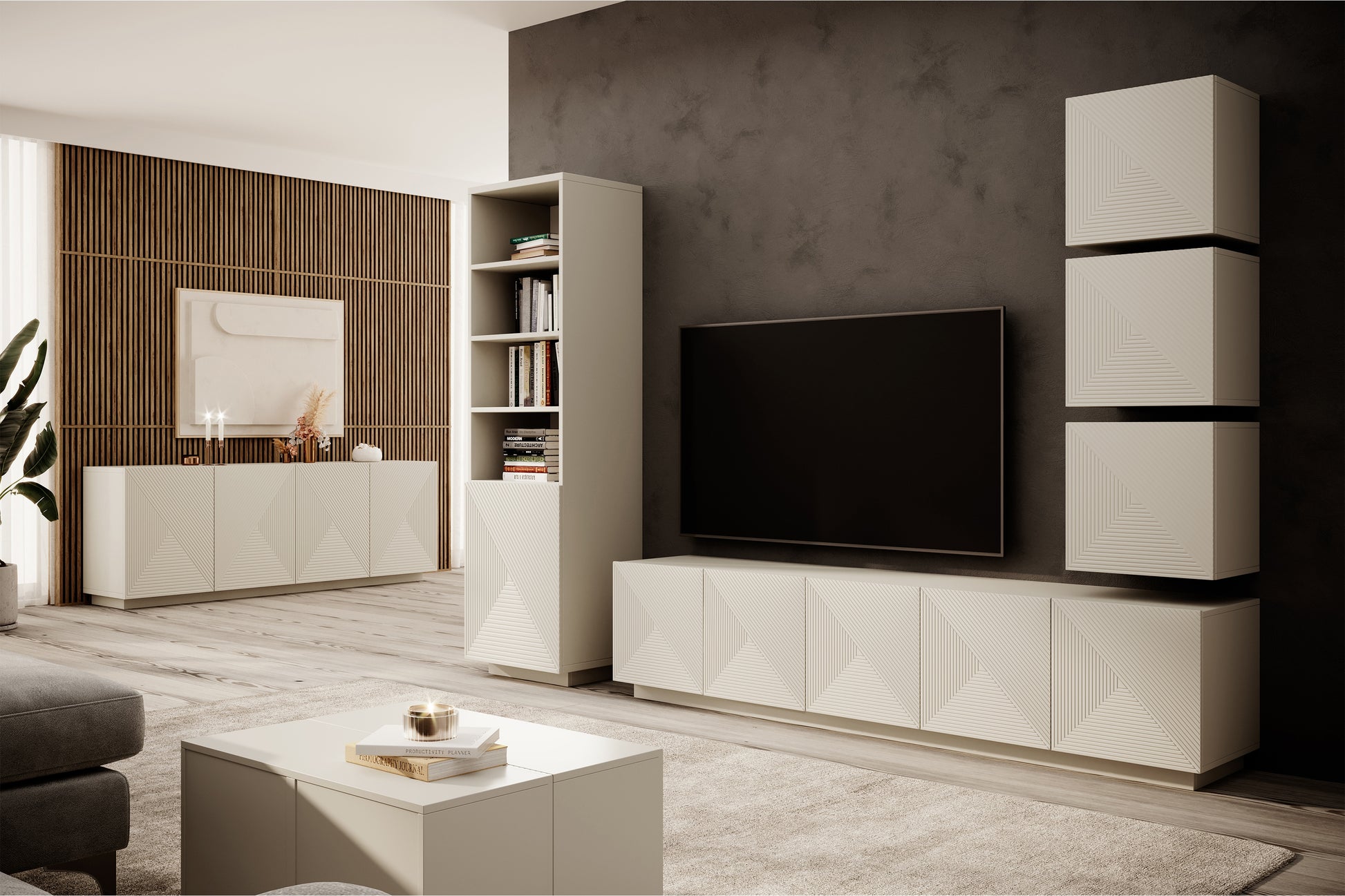 Skapis OSLO 180/43/50 cm kašmirs - N1 Home