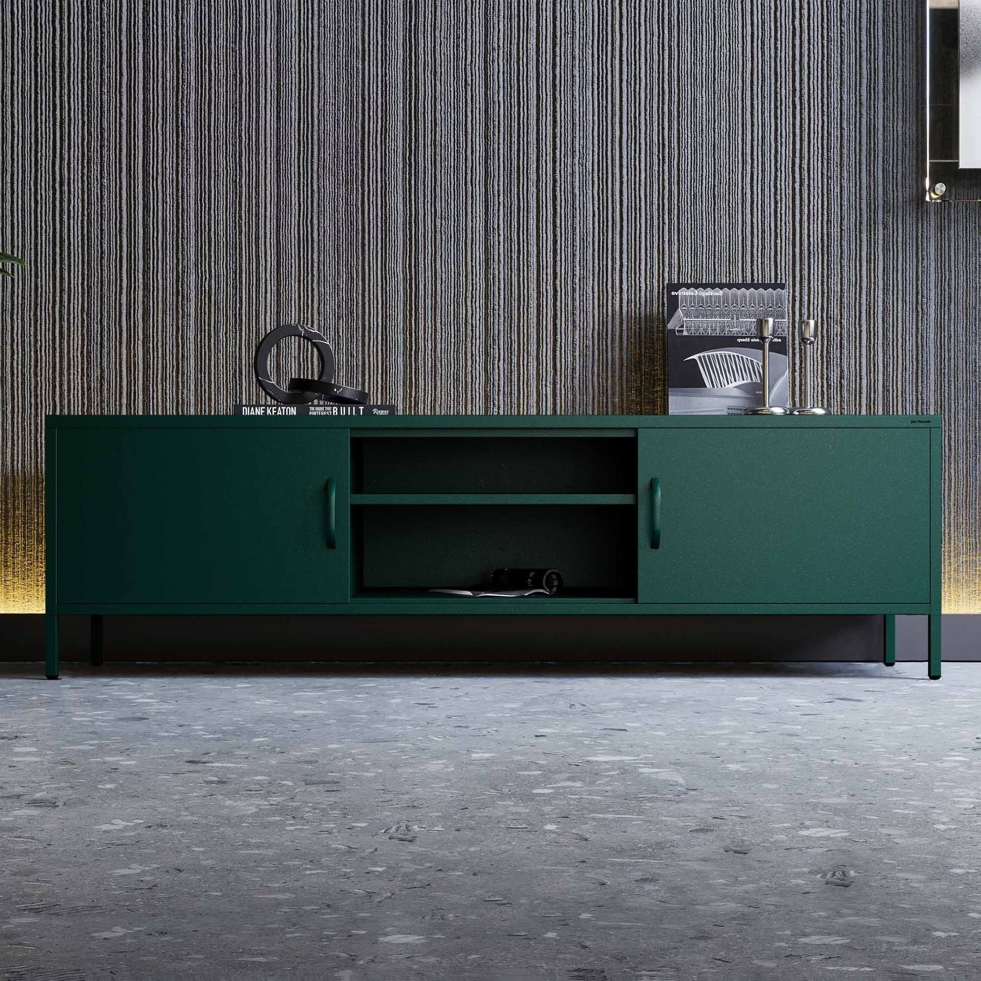 TV skapis/kumode Rosars 170/40/50 cm zaļš - N1 Home