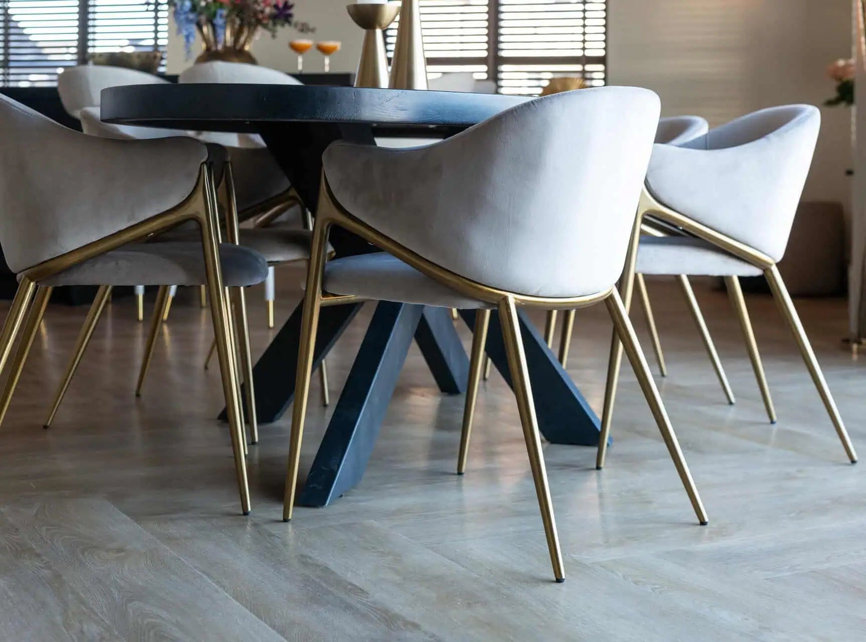 Krēsls Gwen Richmond Interiors 79,5/54/57,5 cm  khaki velvet - N1 Home