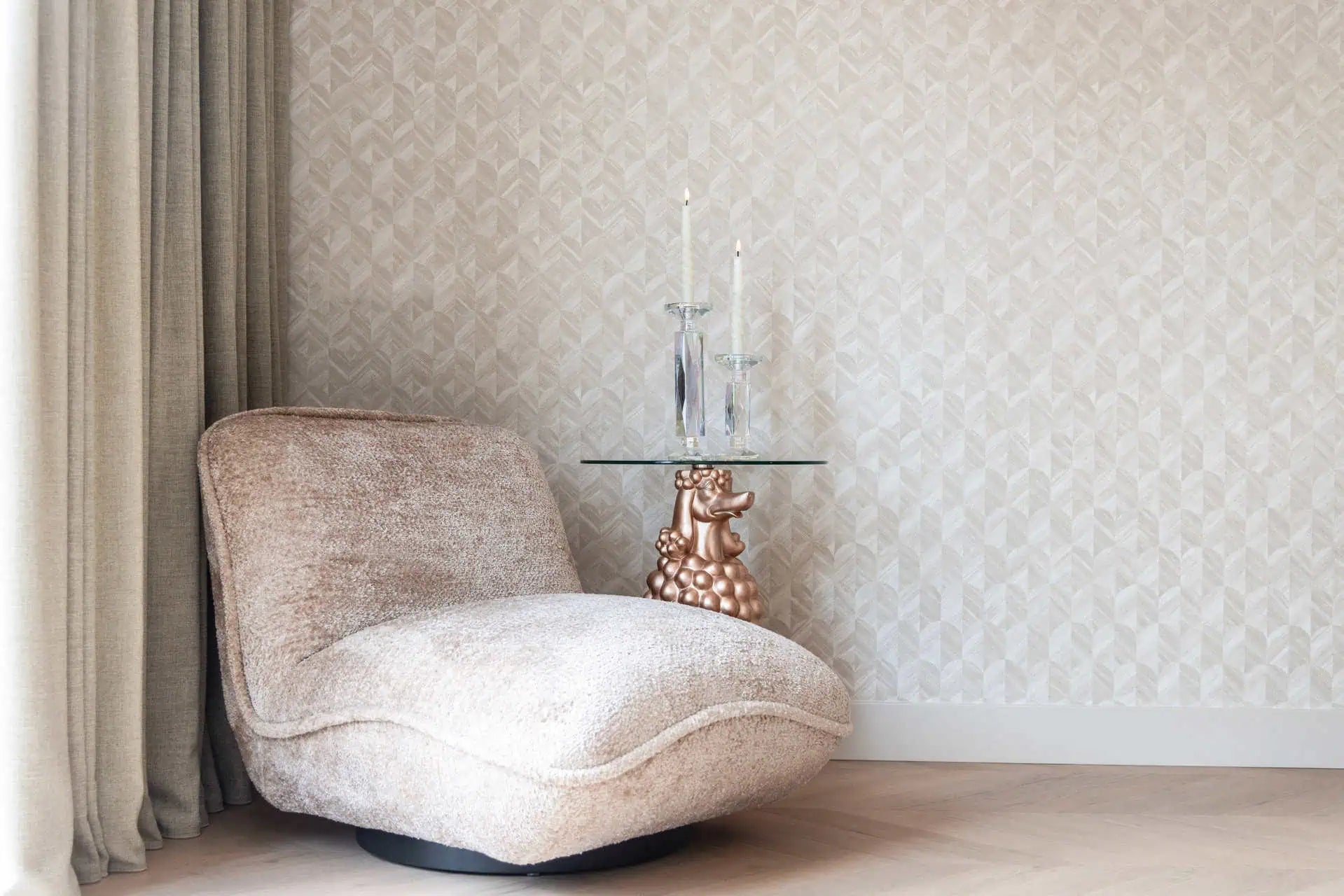 Krēsls Ophelia Richmond Interiors 72/77/91 cm sheep natural - N1 Home