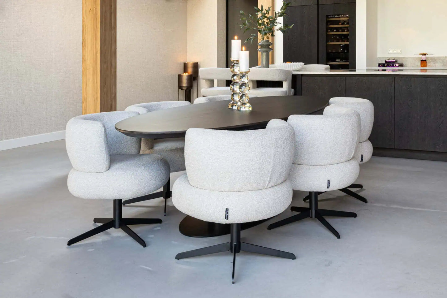 Svečturis Emie brown large Richmond Interiors 38/12/12 cm brūns - N1 Home