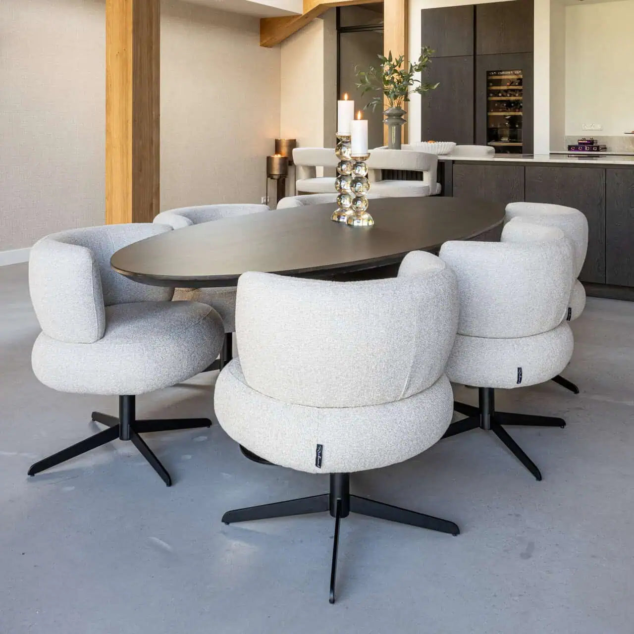 Svečturis Emie brown large Richmond Interiors 30/12/12 cm brūns - N1 Home