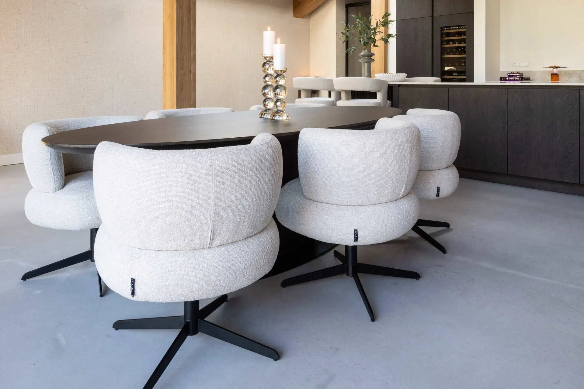 Svečturis Emie brown large Richmond Interiors 30/12/12 cm brūns - N1 Home