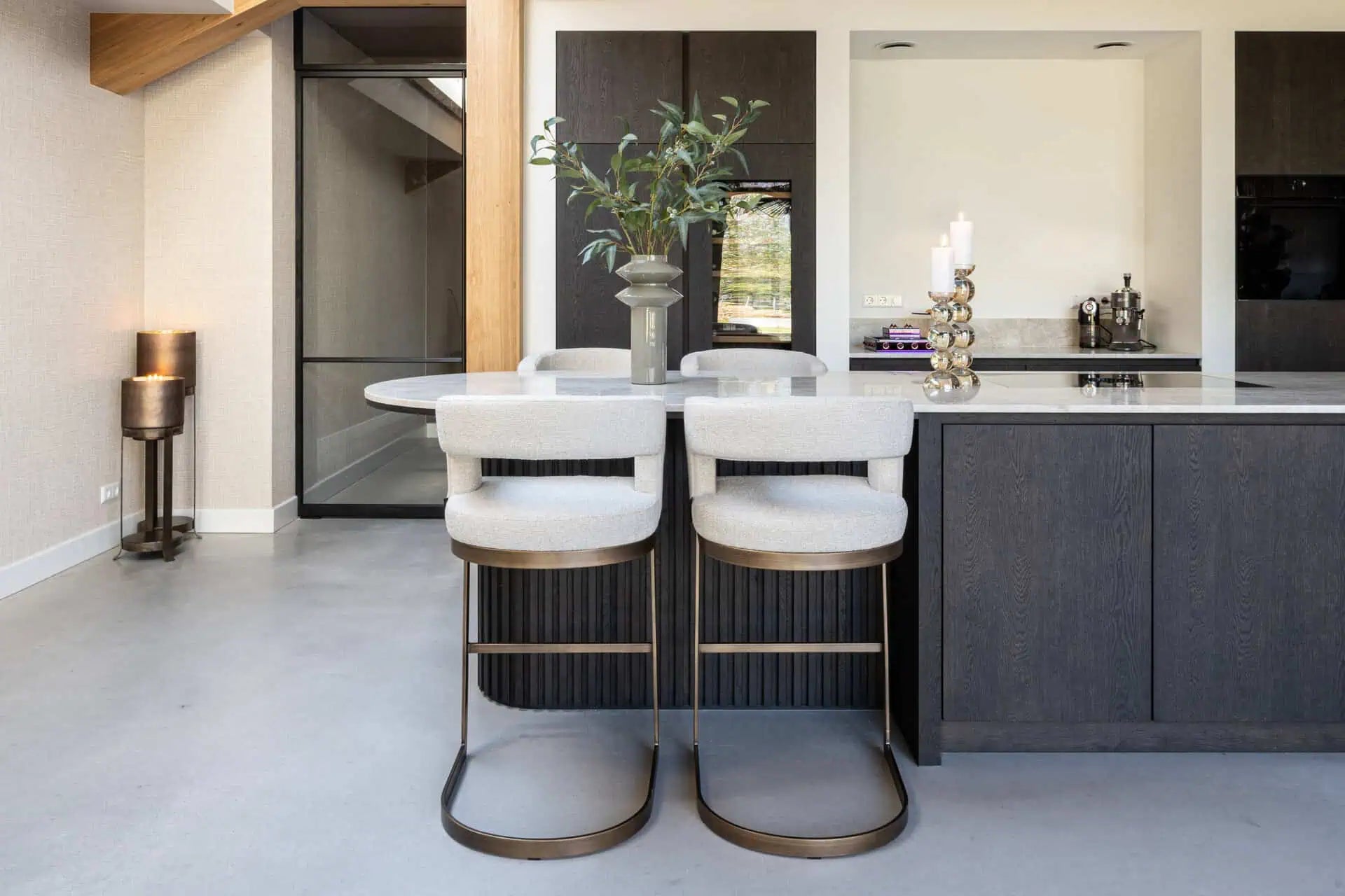 Svečturis Mione bronze small Richmond Interiors 84/27/27 cm bronza - N1 Home