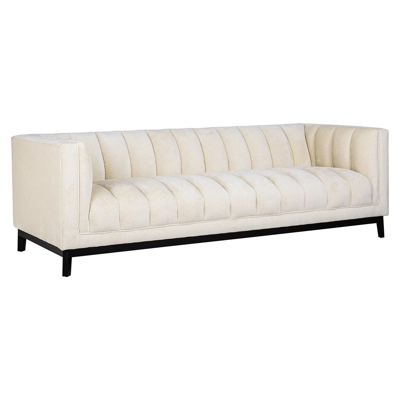 Dīvāns Beaudy Richmond Interiors 74/230/96 cm FR-Bergen 900 white chenille - N1 Home