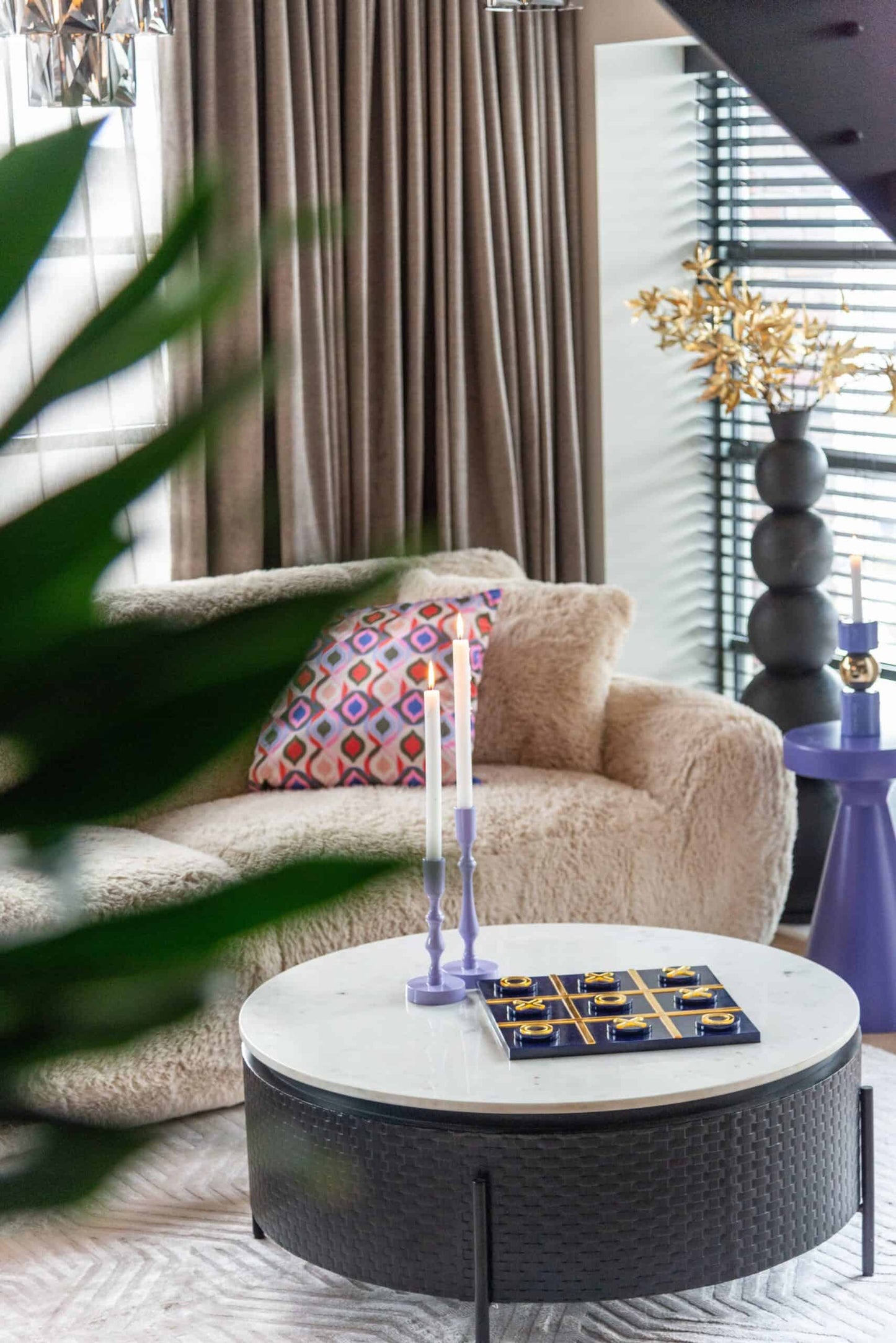 Svečturis Febe Richmond Interiors 21/8/8 cm purple - N1 Home